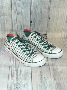 CONVERSE Chuck Taylor All Star OX X-Mas Tree Sneakers Womens Size 9